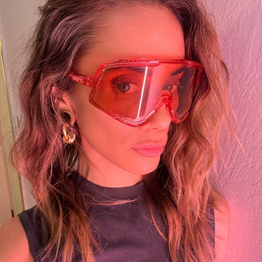 MAAP X 100% Glendale Cycling Glasses, Rose Colored w/ rose lenses plus black